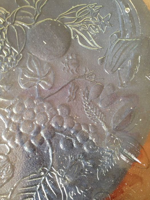 Prato grande de vidro