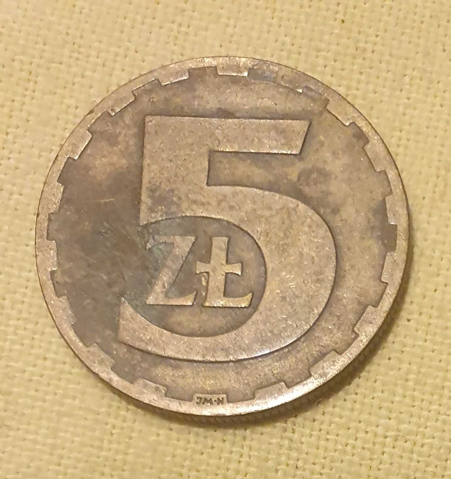 Moneta  5  ZŁOTYCH,  1977 r