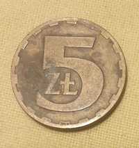 Moneta  5  ZŁOTYCH,  1977 r