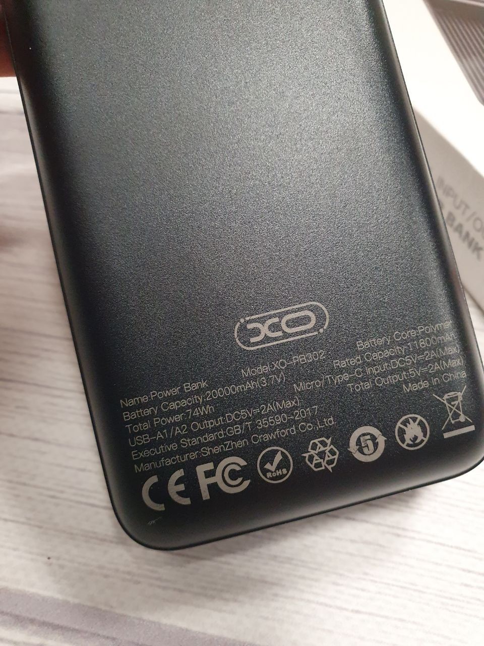 Павербанк  powerbank Power bank XO PB-302 20000mAh