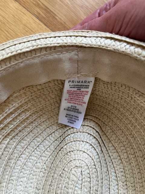 letni kapelusz Primark na 2-4 lata
