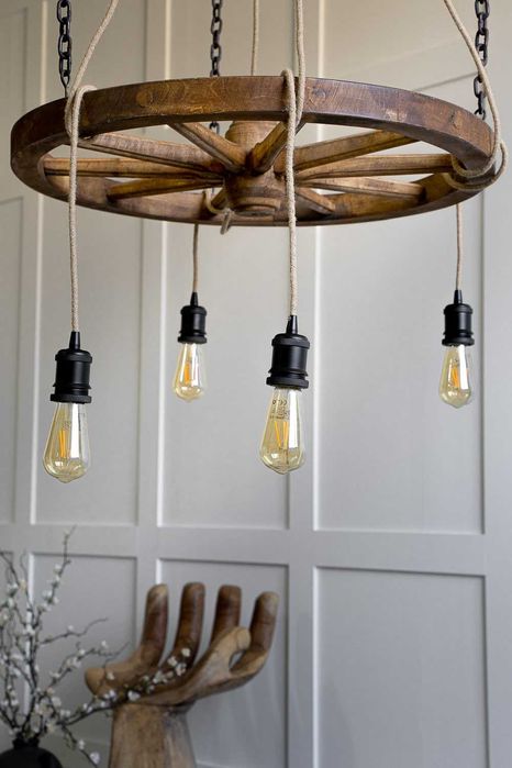 Lampa sufitowa w starym stylu - koło Classic