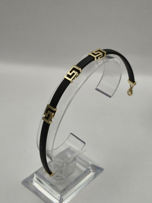 Złota Bransoletka Na Kauczuku Pr.585 Nowa Zapraszamy