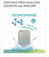 Ozonator Assistance do powietrza, wody i żywności, wirusów, covid 19