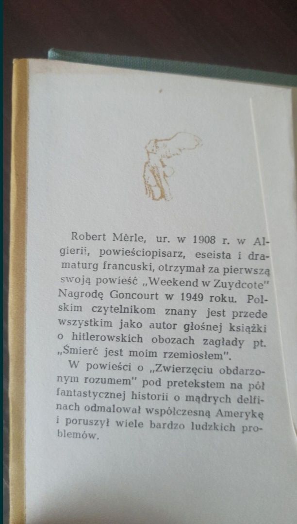 Zwierzę obdarzone rozumem Robert Merle