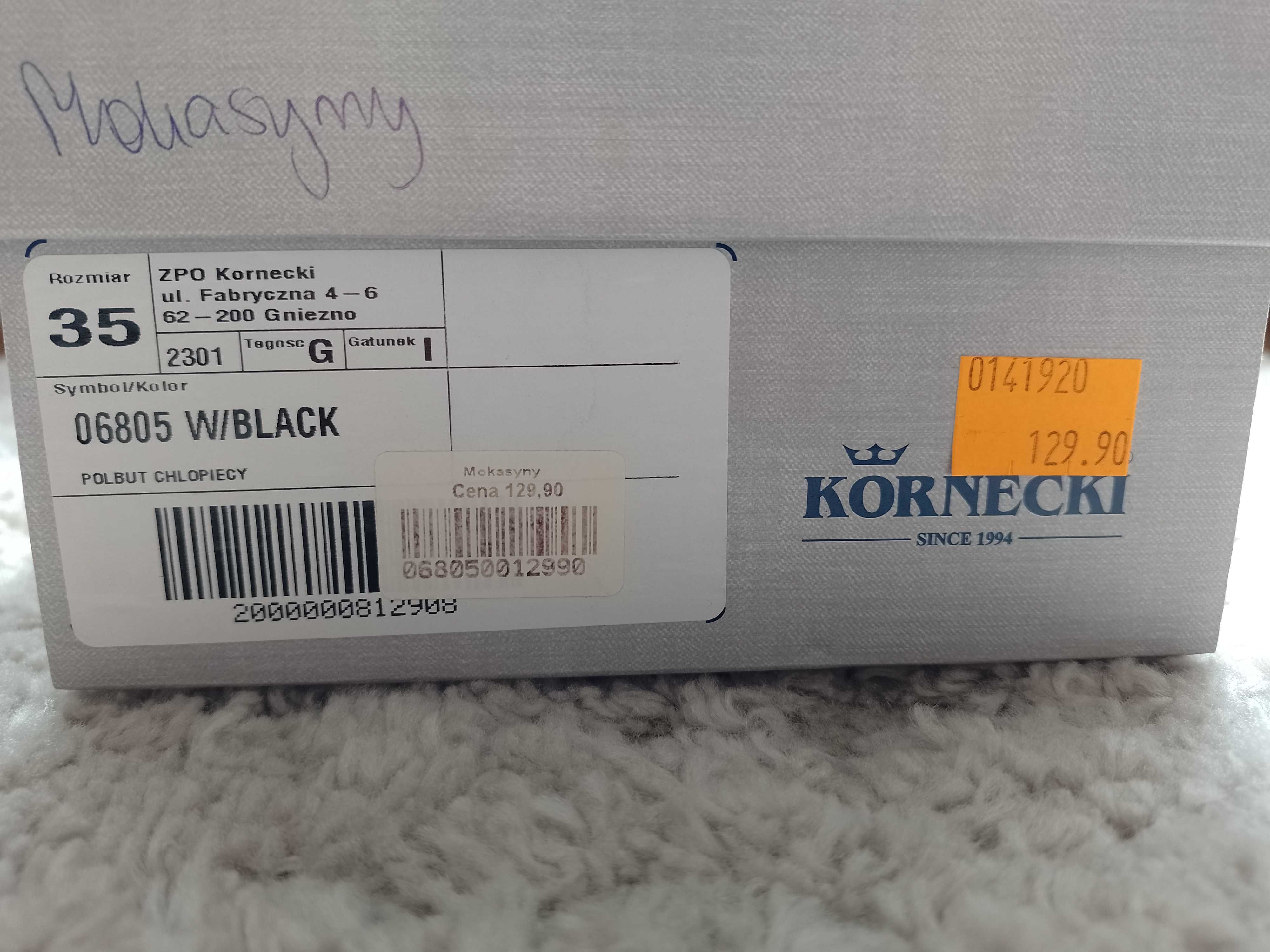 Mokasyny chłopięce KORNECKI 35 jak nowe