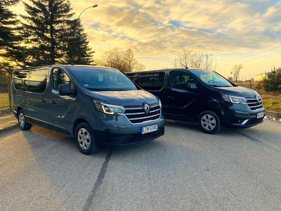 Wypożyczalnia busów - Wynajem busa 9 osobowy Renault Trafic - NOWE