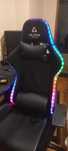 Cadeira Gaming Alpha Gamer Cygnus RGB até 130 kg - Preto