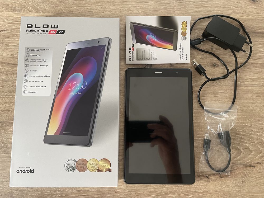 Tablet Blow Platinum Tab 8 4G V2 SIM LTE Yanosik