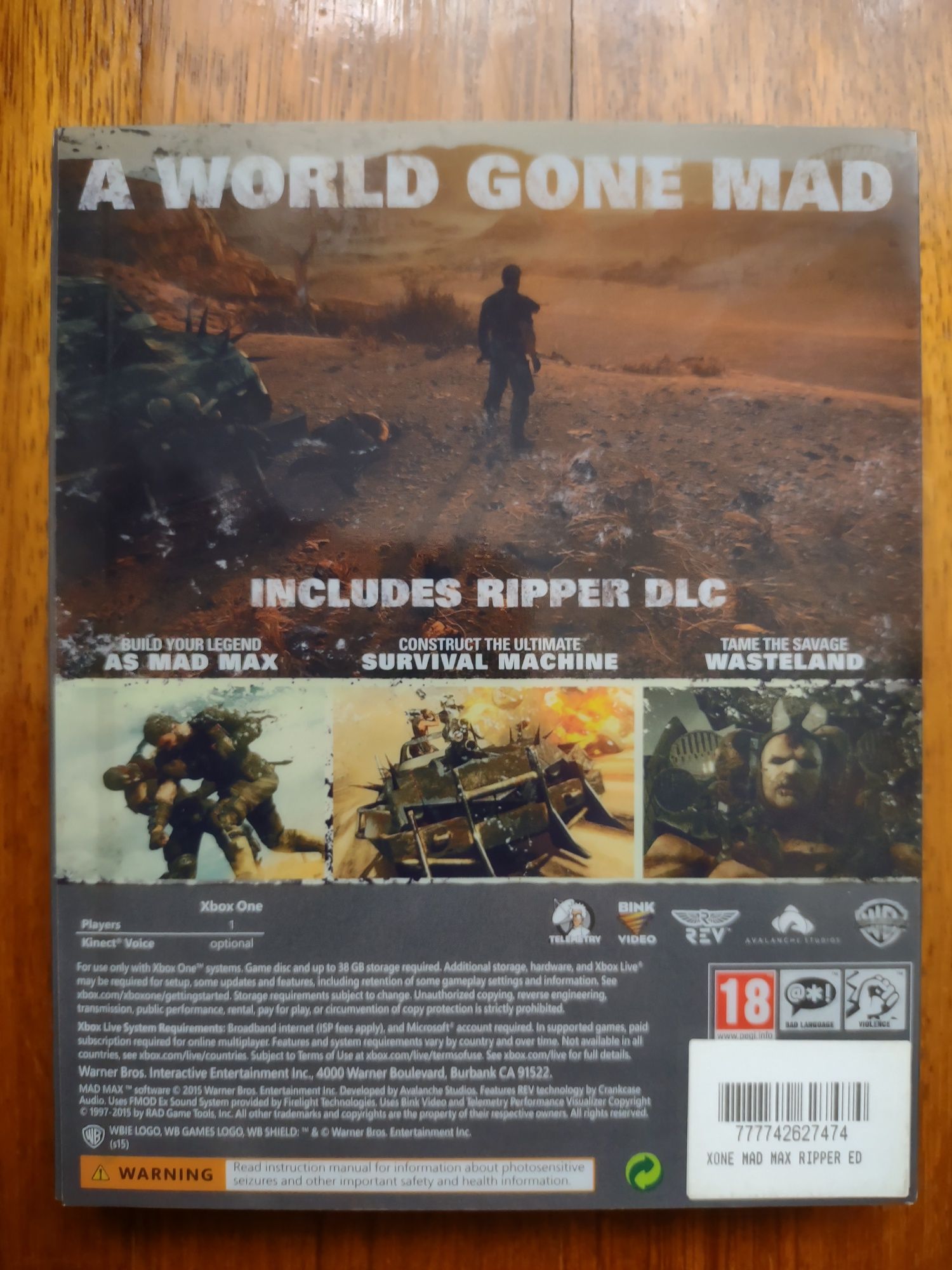 Mad Max Steelbook Edition Xbox One/Series X