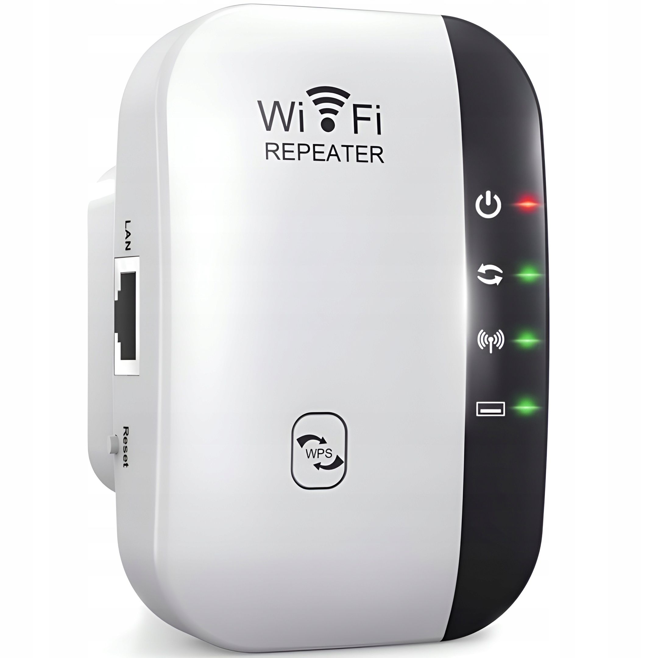 Wzmacniacz Sygnału WiFi Mocny Zasięg 300 Mb/S Repeater 2 Tryby WPS