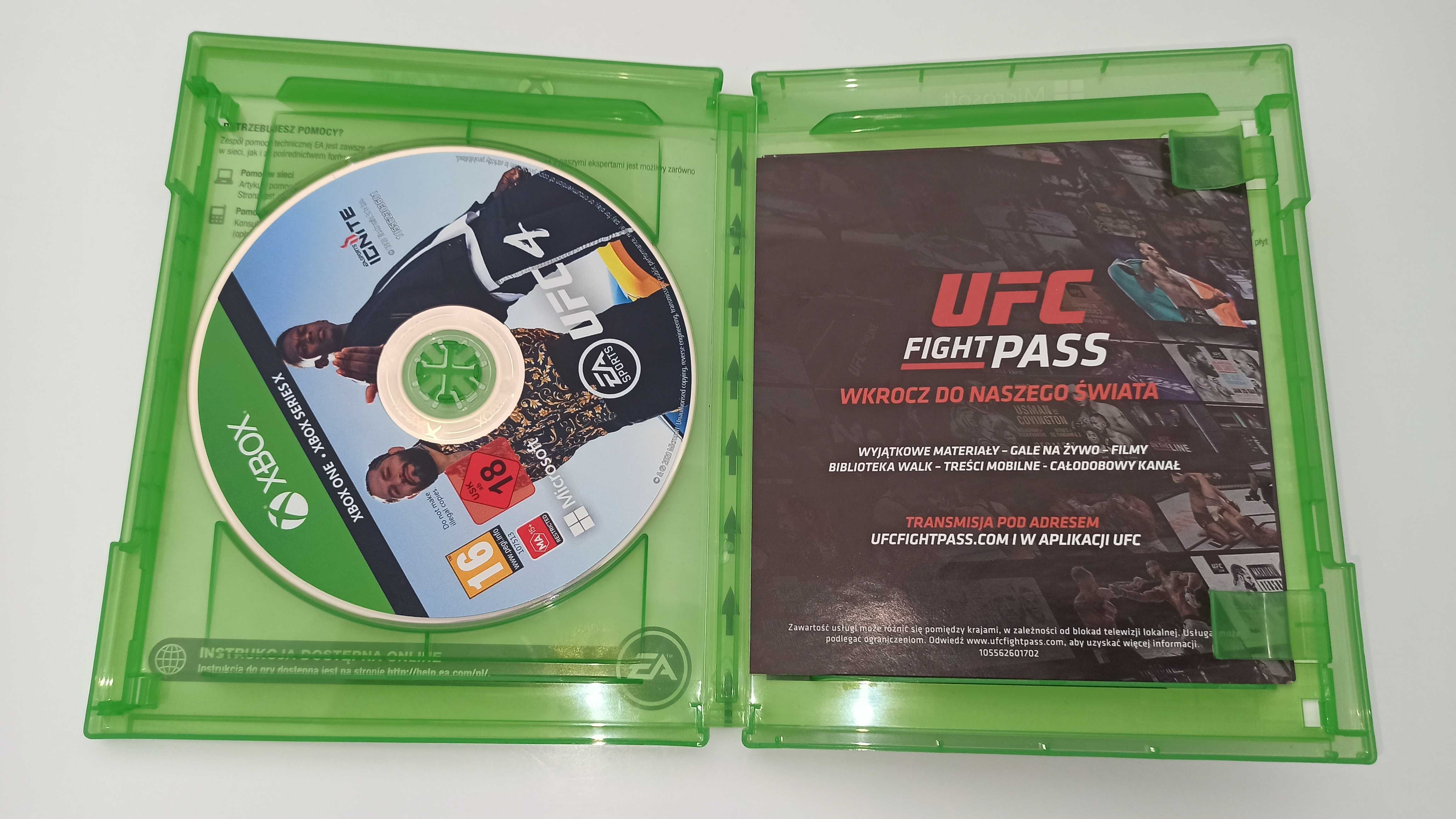 xbox one UFC 4 PL po polsku bijatyka 1-2 graczy okładka PL