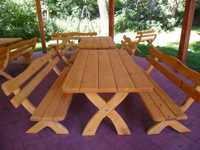 Meble ogrodowe stół 2 ławki grube i mocnena 6-8 osób cena wiosenna HIT