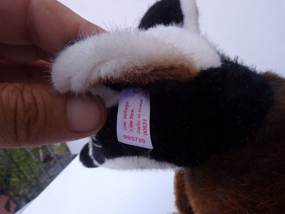 Edição limitada Peluche Steiff Texugo 995729 Altura 24 cm