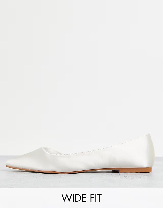 Asos Design 36 Białe Baleriny Virtue R12601
