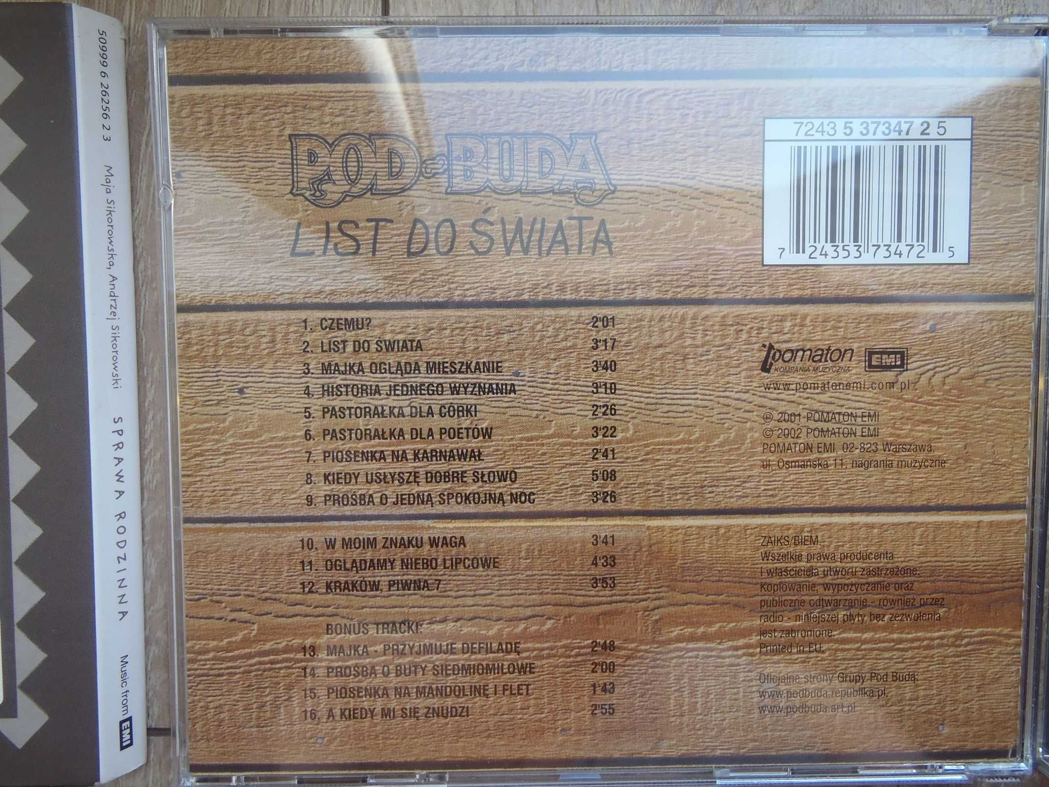 Płyty CD, 6 szt.: Pod budą Sikorowski, Seweryn Krajewski