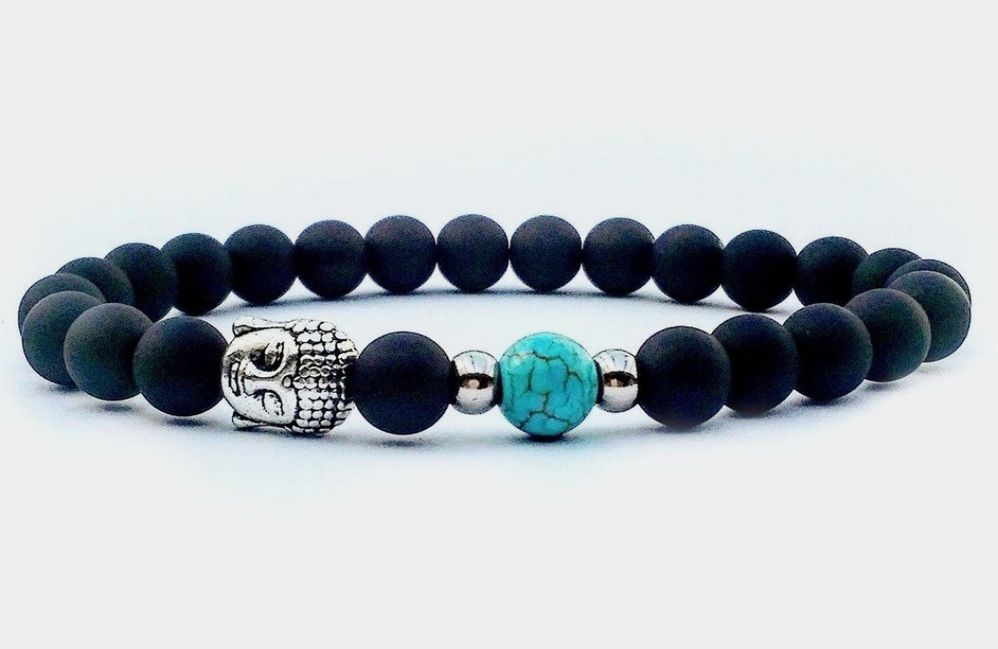 Pulseira Buda Pedras Naturais Onyx