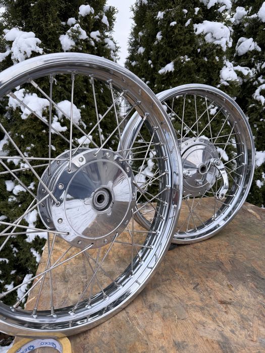 Koła wsk 125 po regeneracji wysoka jakość nierdzewka