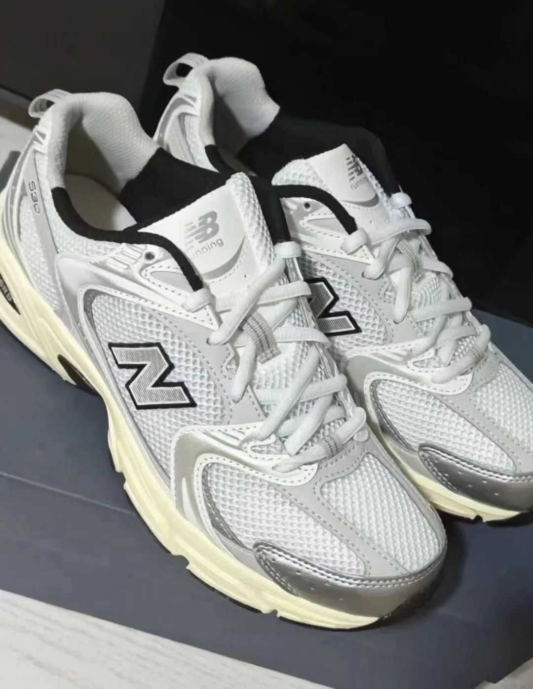 New Balance 530 White Silver Navy EU 38