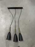 Lampa wiszaca jadalnia salon czarna zlota solin