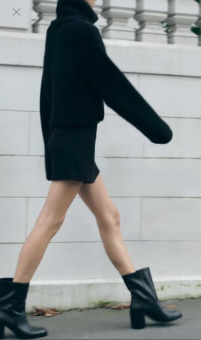 Ботінки шкіра ZARA ботинки кожаные ботильйоны челси чоботы сапоги h&m