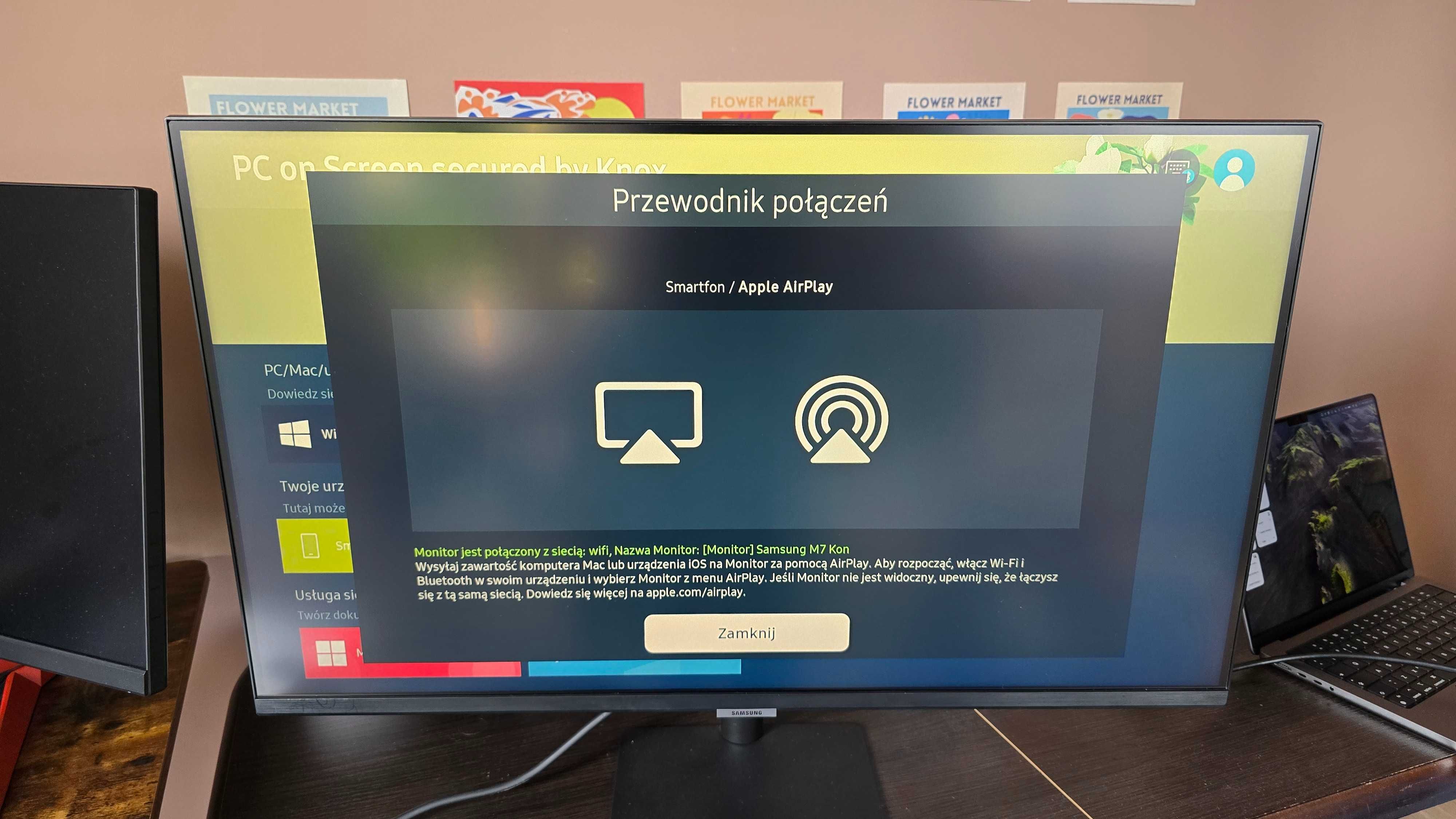Monitor Samsung M7 Smart TV 32 cale 4K UHD 3840 x 2160