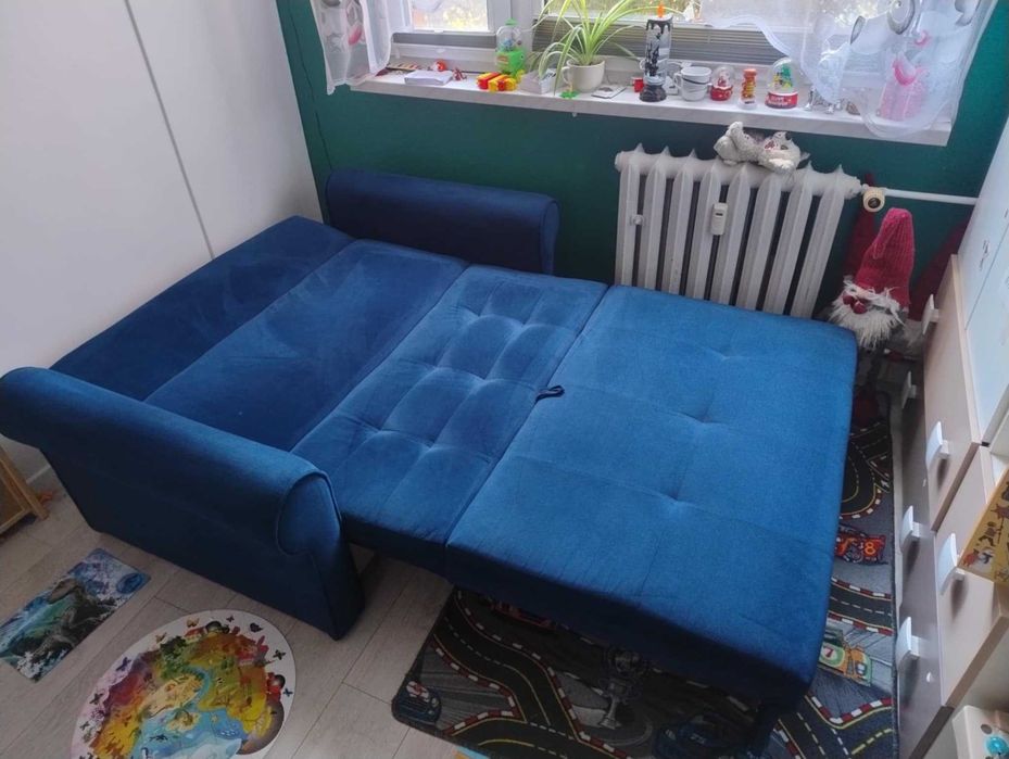 Granatowa kanapa / sofa/ amerykanka