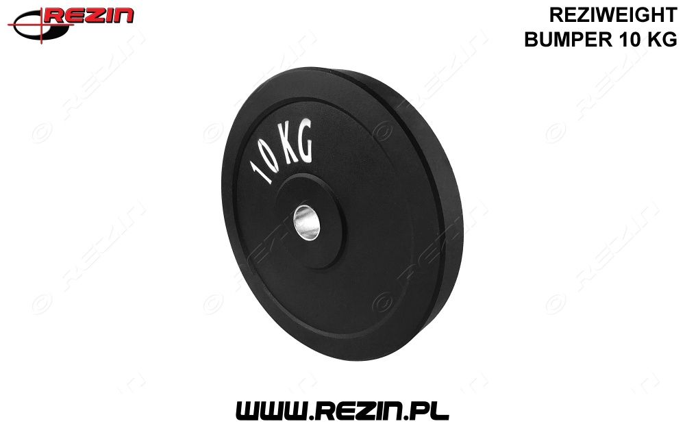 Obciążenie *10KG* olimpijskie gumowe REZIWEIGHT bumper - 10KG - REZIN