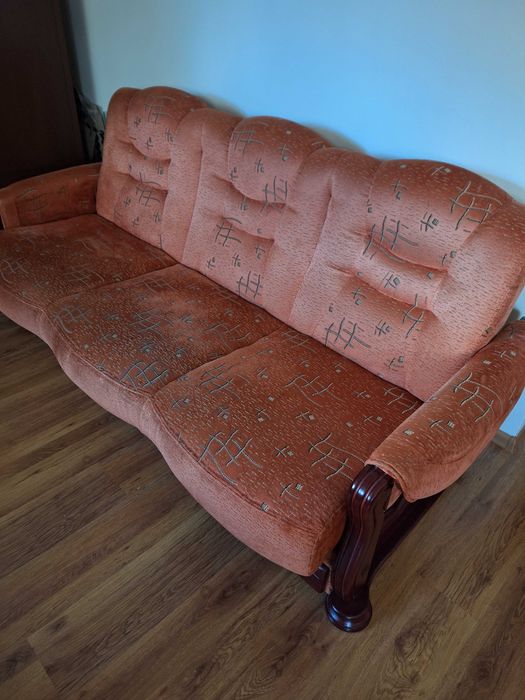 Sofa z funkcją spania plus dwa fotele