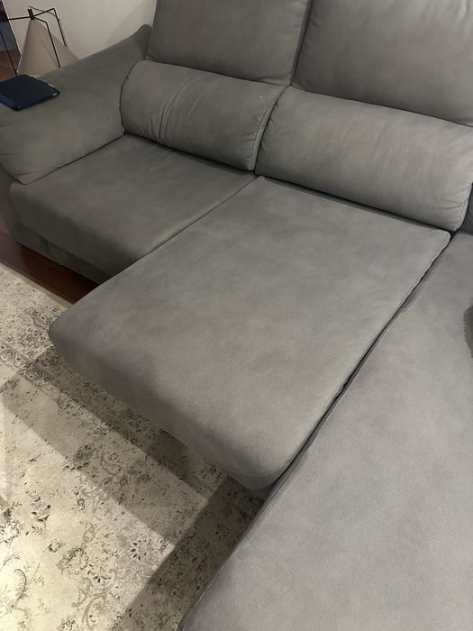 Sofa com chaise long (3x) impermeabilizado