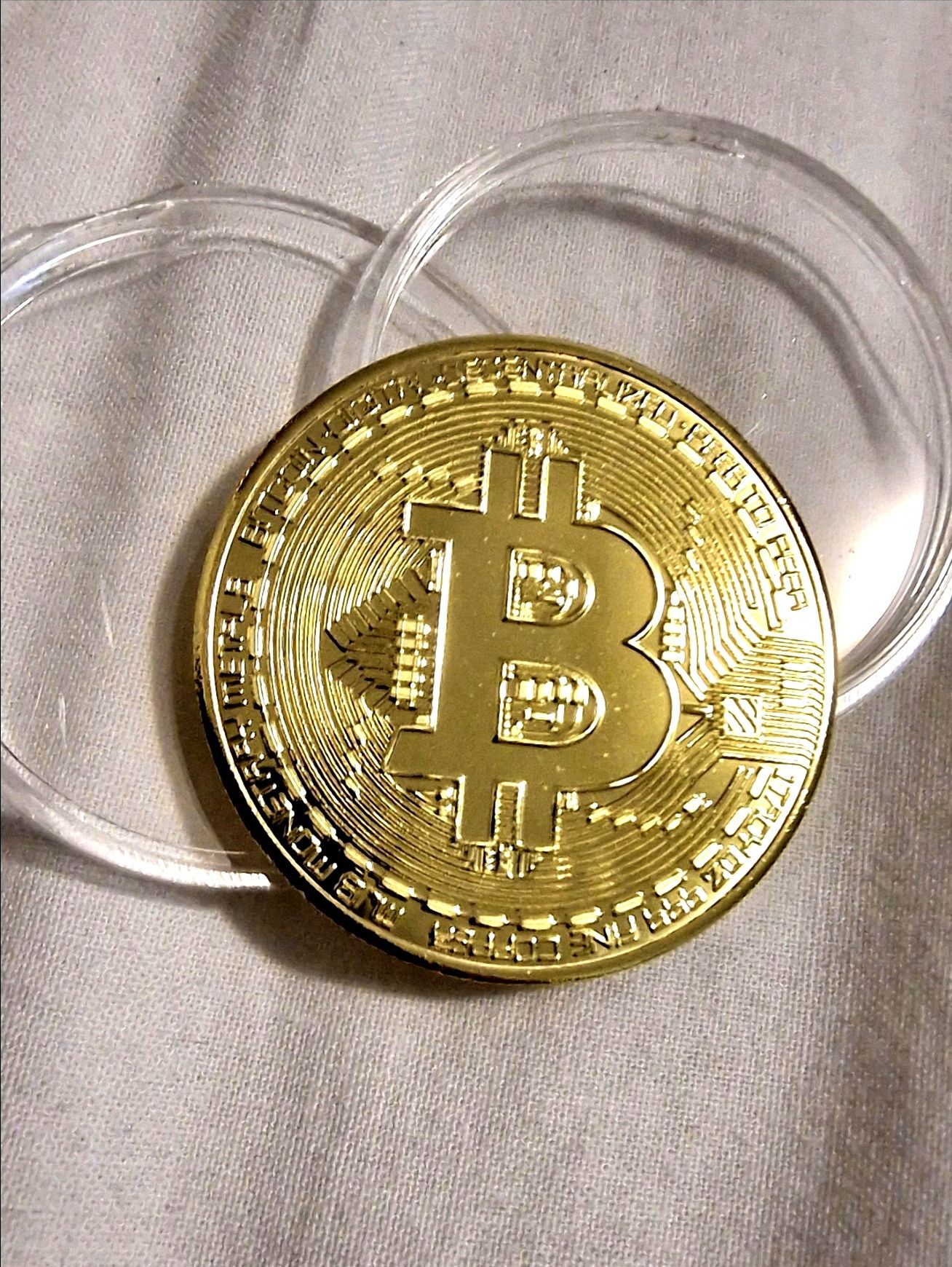 Moedas Bitcoin - Decorativas em metal