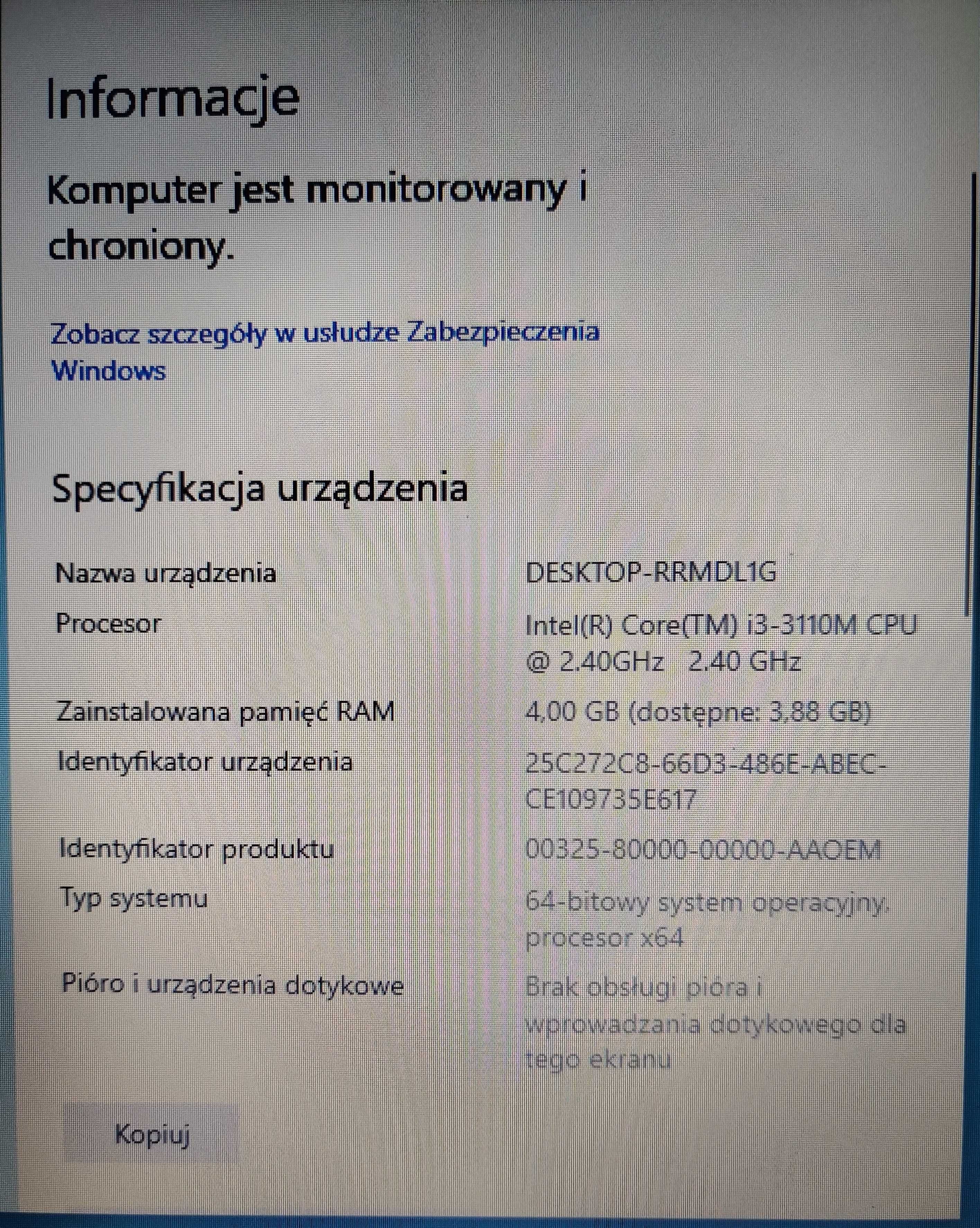 Laptop Toshiba SATELLITE C55-A-1GU  - zobacz stan i wyposażenie.