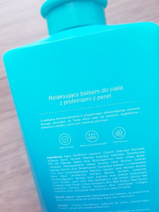 Nowy relaksujący balsam do ciała z proteinami z pereł Love Skin Korean