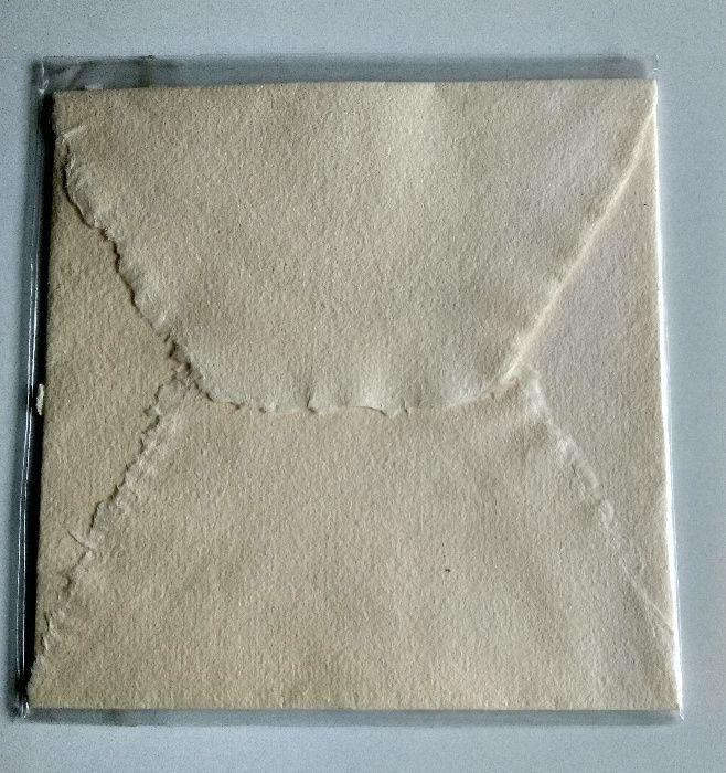 Kartka okolicznościowa z kopertą - papier czerpany - łabędź jesień