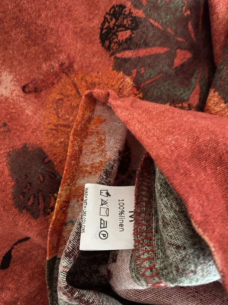 Letnia lniana sukienka nowa sukienka z lnu M/L oversize