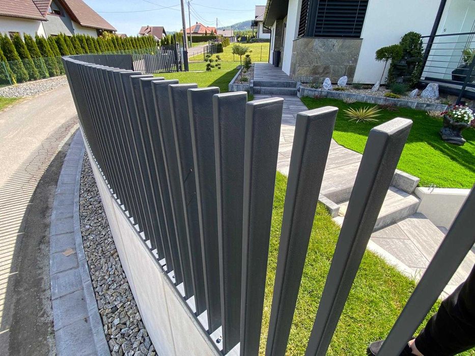 ogrodzenie grzebieniowe NA WYMIAR pionowo profil 80x20POLSKA PRODUKCJA