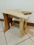 Taboret/Stołek drewniany z orzecha włoskiego. HandMade