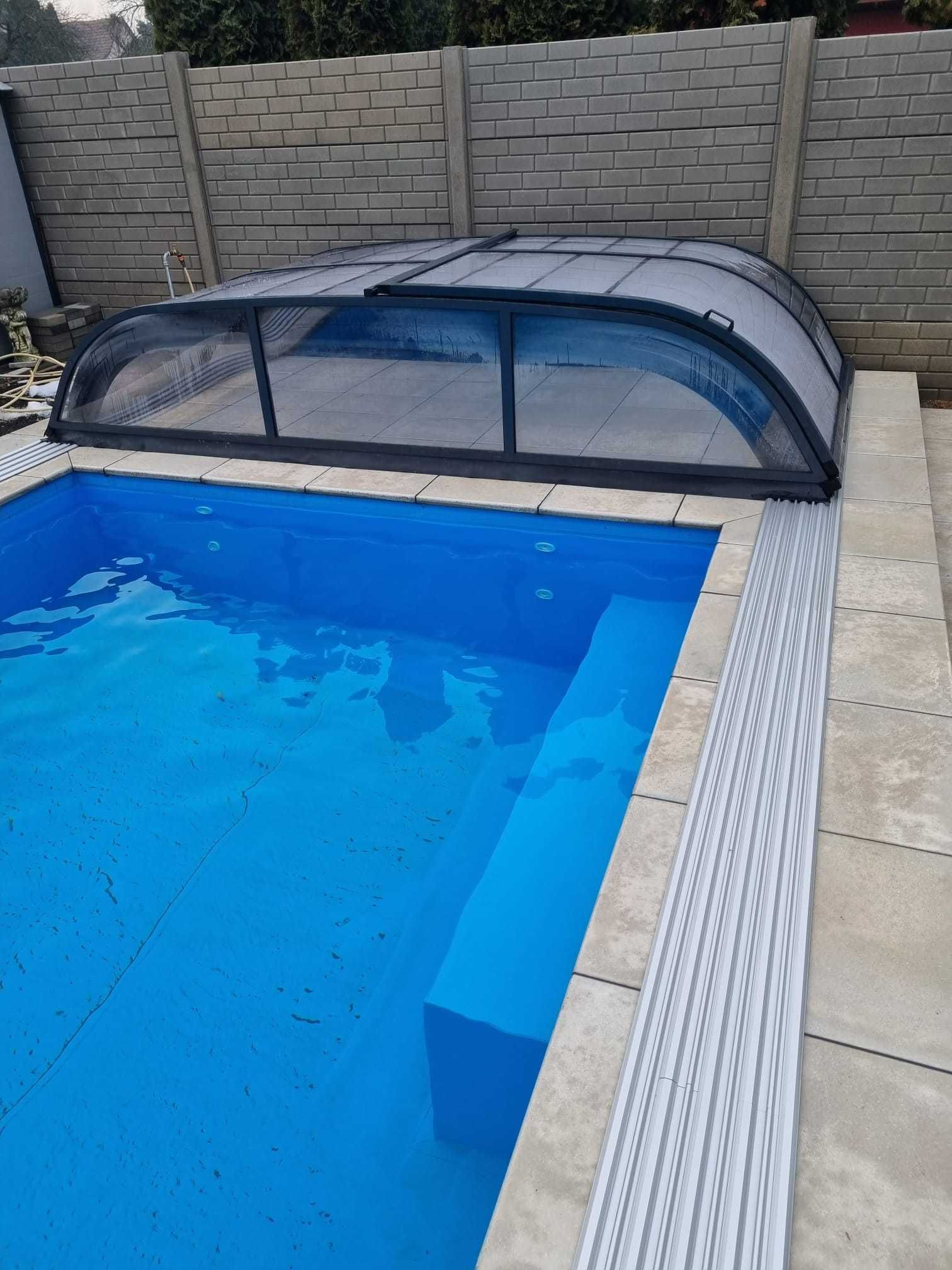 Zadaszenie basenowe, basenu, 370 x 850 x 80 cm - System Covers