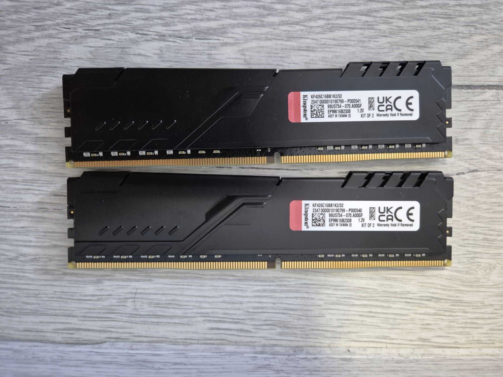 пам'ять DDR4 32GB Kit (2x16) 2666MHz CL16 Kingston FURY. Trade-in