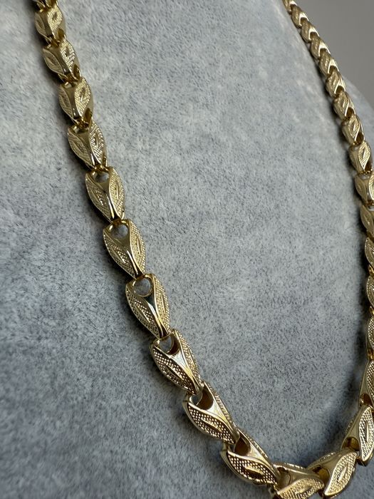 Złoty Męski Łańcuszek pozłacany Cartier Armeński Królewski