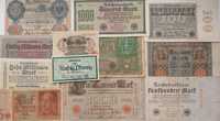 Набор банкнот Германии 1910 - 1937 гг. 12 бон