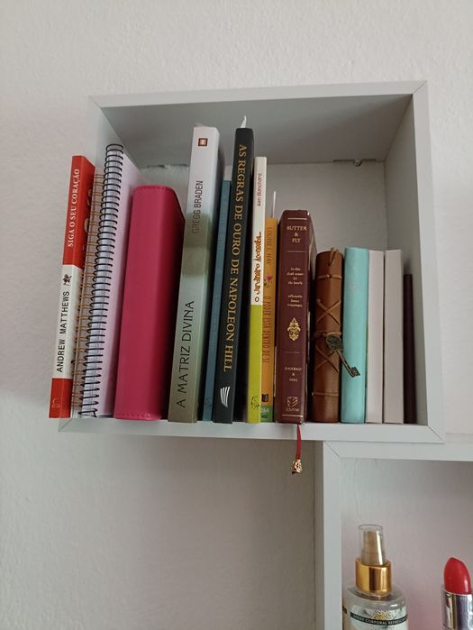 Conjunto de três estantes