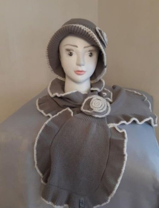 Комплект-Трійка Caps free шапка, шарф та рукавички