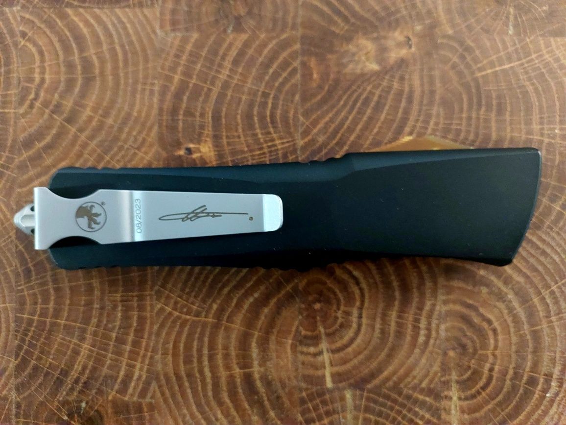 Нож автоматический фронтальный Microtech Combat Troodon Ultem Dagger.
