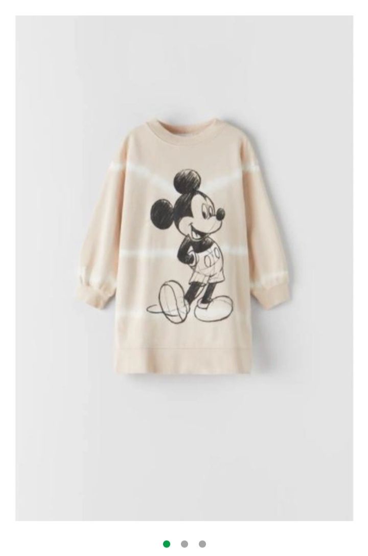 ZARA 11-12L dresowa sukienka z Myszką Miki Minnie
