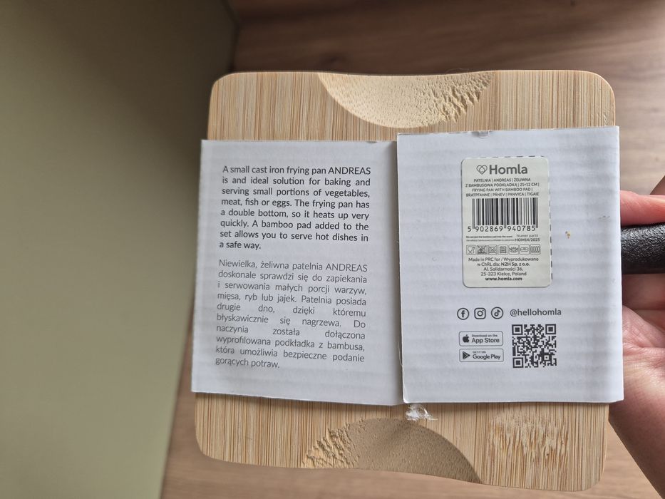 Mała żeliwna patelnia homla