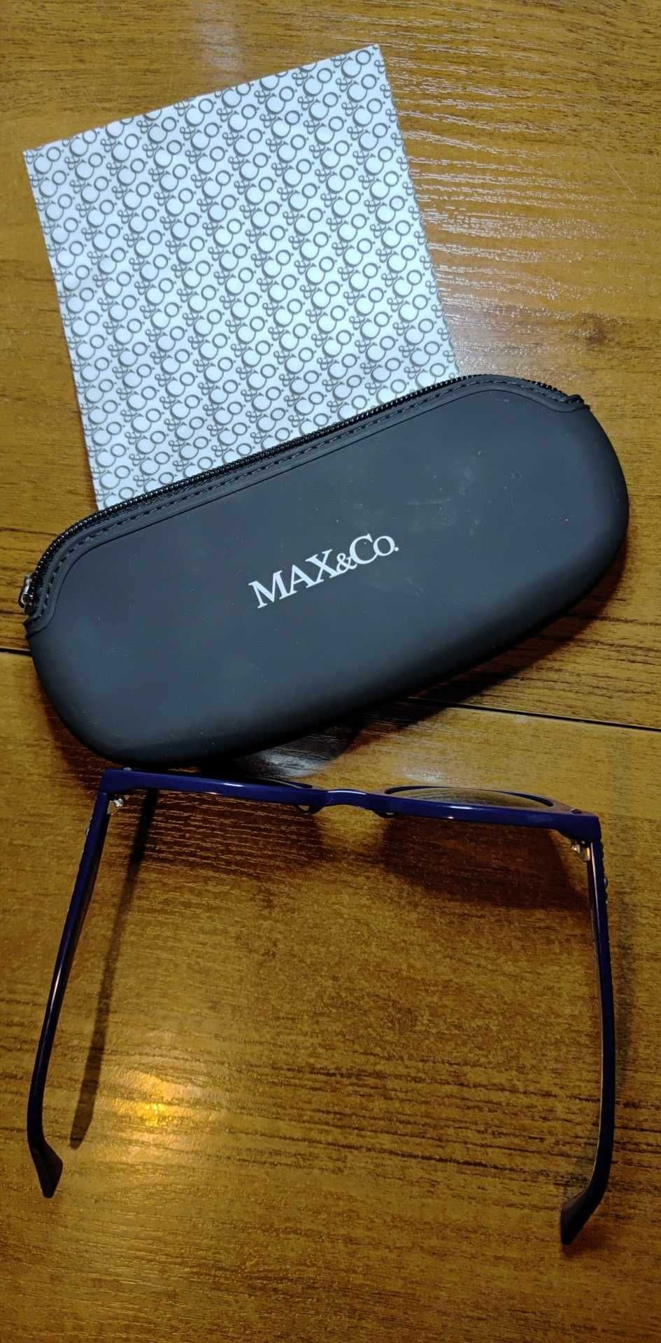 OKULARY MAX&Co. 356/S przeciwsłoneczne damskie + etui s546
