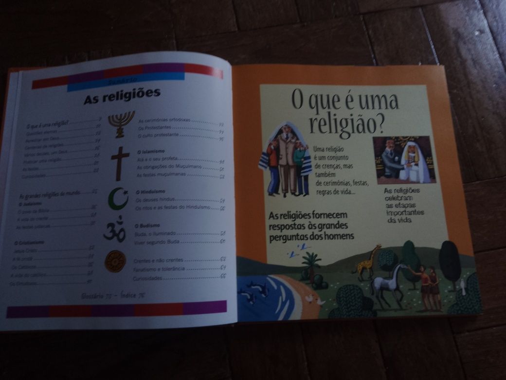 Livro sobre religiões