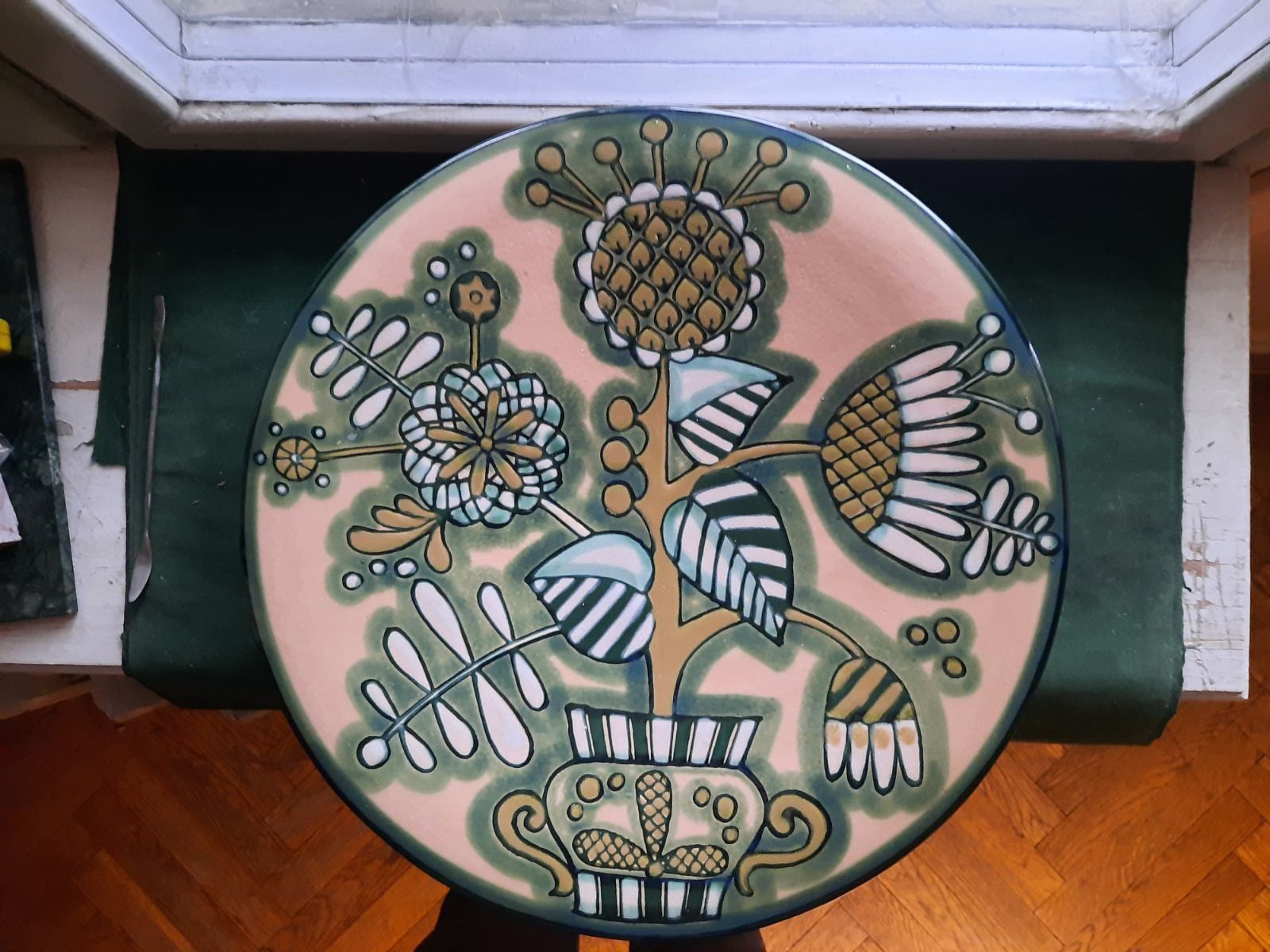 Тарелка-блюдо настенное керамика 48см лксф ссср