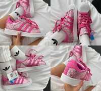 Женские кроссовки Adidas Superstar Barbie Pink 36-40 Хит Осени! Топ